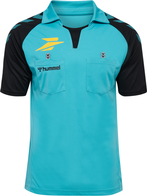 FFHB REFEREE JERSEY S/S, SCUBA BLUE, packshot
