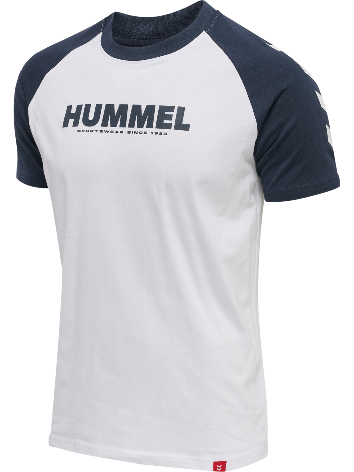 hmlLEGACY BLOCKED T-SHIRT, WHITE, packshot