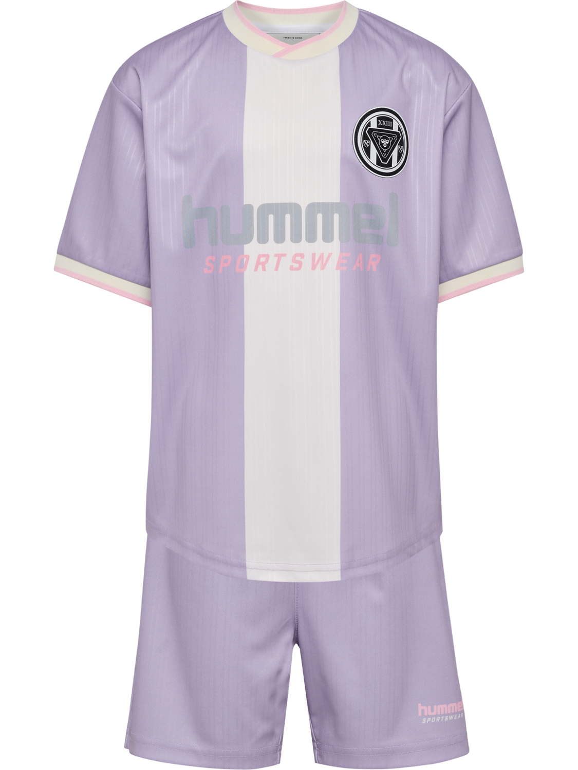 hmlJR LOOSE BALL  JERSEY S/S SET, LAVENDER, packshot
