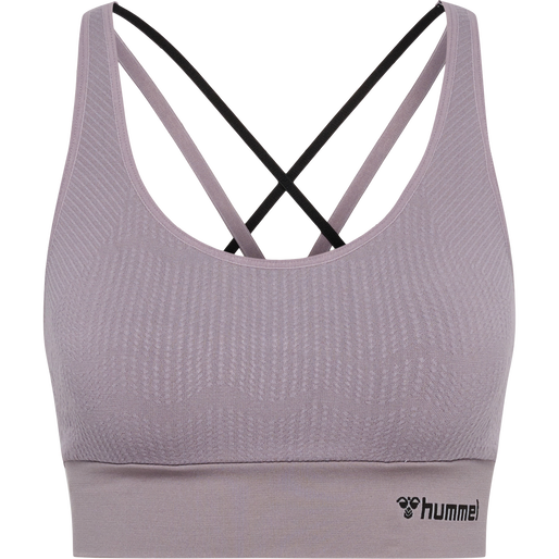 hmlMT FLOW SEAMLESS SPORTS TOP, MINIMAL GRAY, packshot