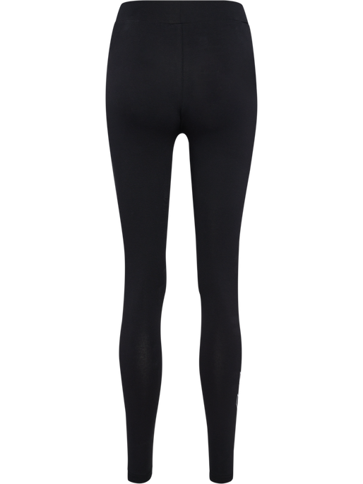 hmlELEMENTAL COTTON HW TIGHTS, BLACK/BLACK hmlELEMENTAL COTTON HW TIGHTS, BLACK/BLACK, packshot