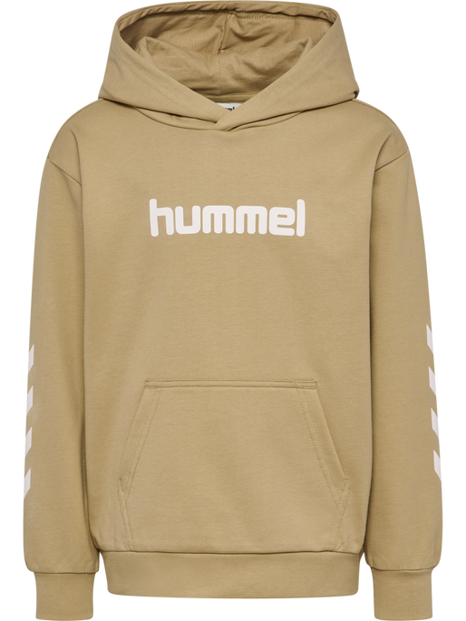 hmlJR LOGO HOODIE, CORNSTALK, packshot