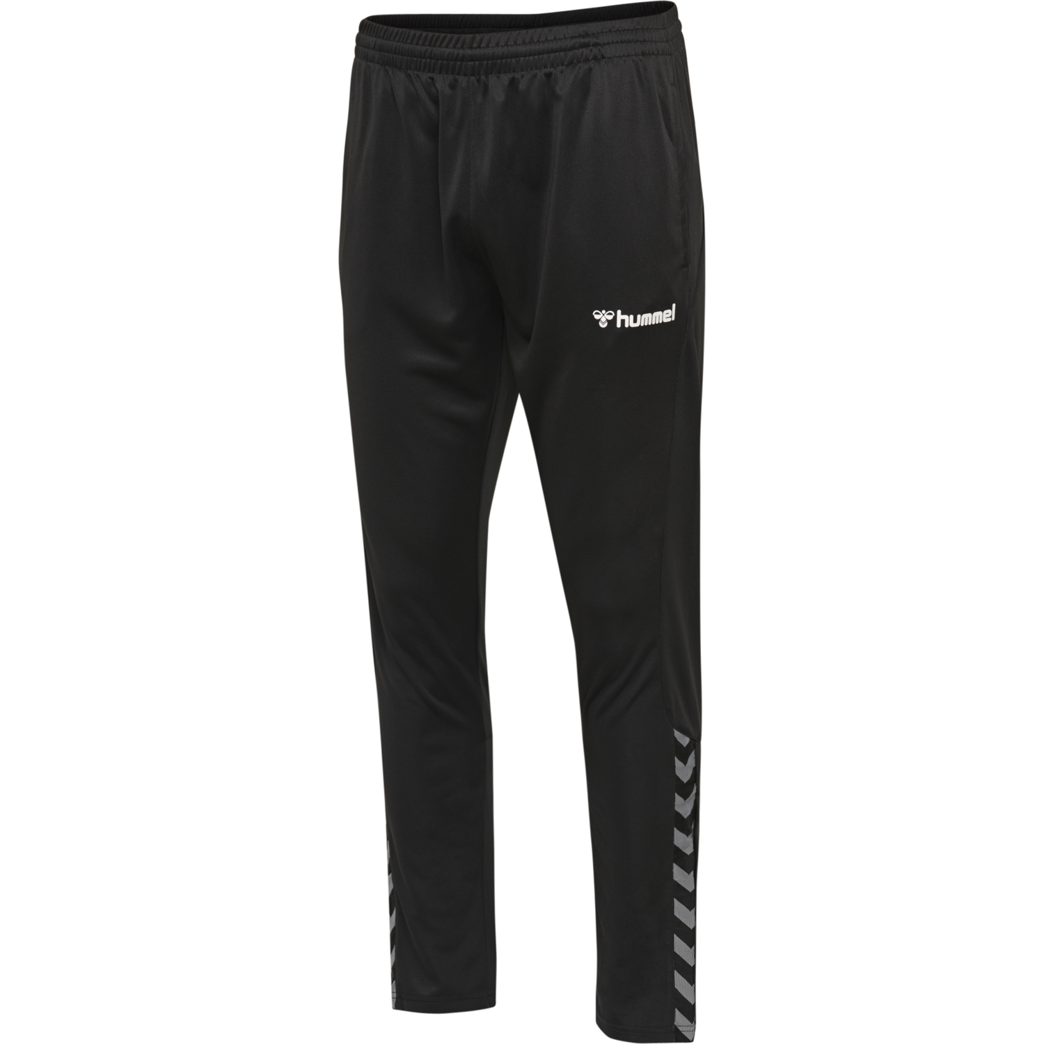 hmlAUTHENTIC KIDS POLY PANT, BLACK/WHITE, packshot