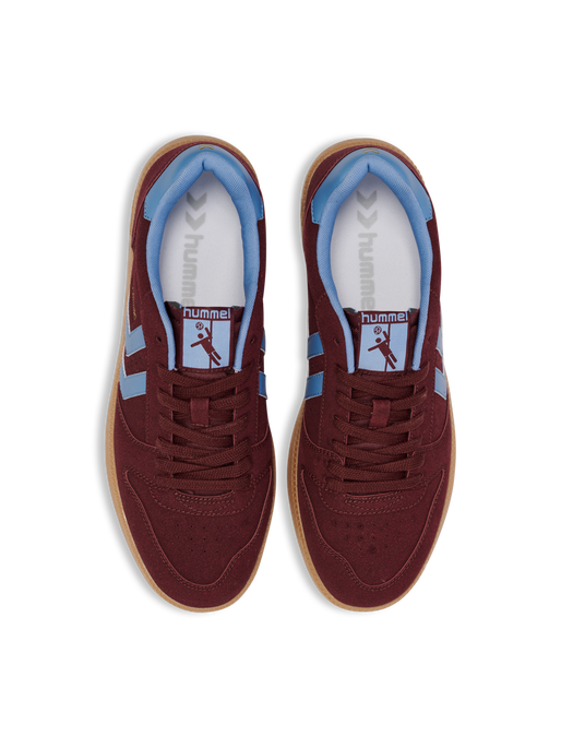 HANDBALL PERFEKT SYNTH. SUEDE, WINDSOR WINE/FADED DENIM, packshot