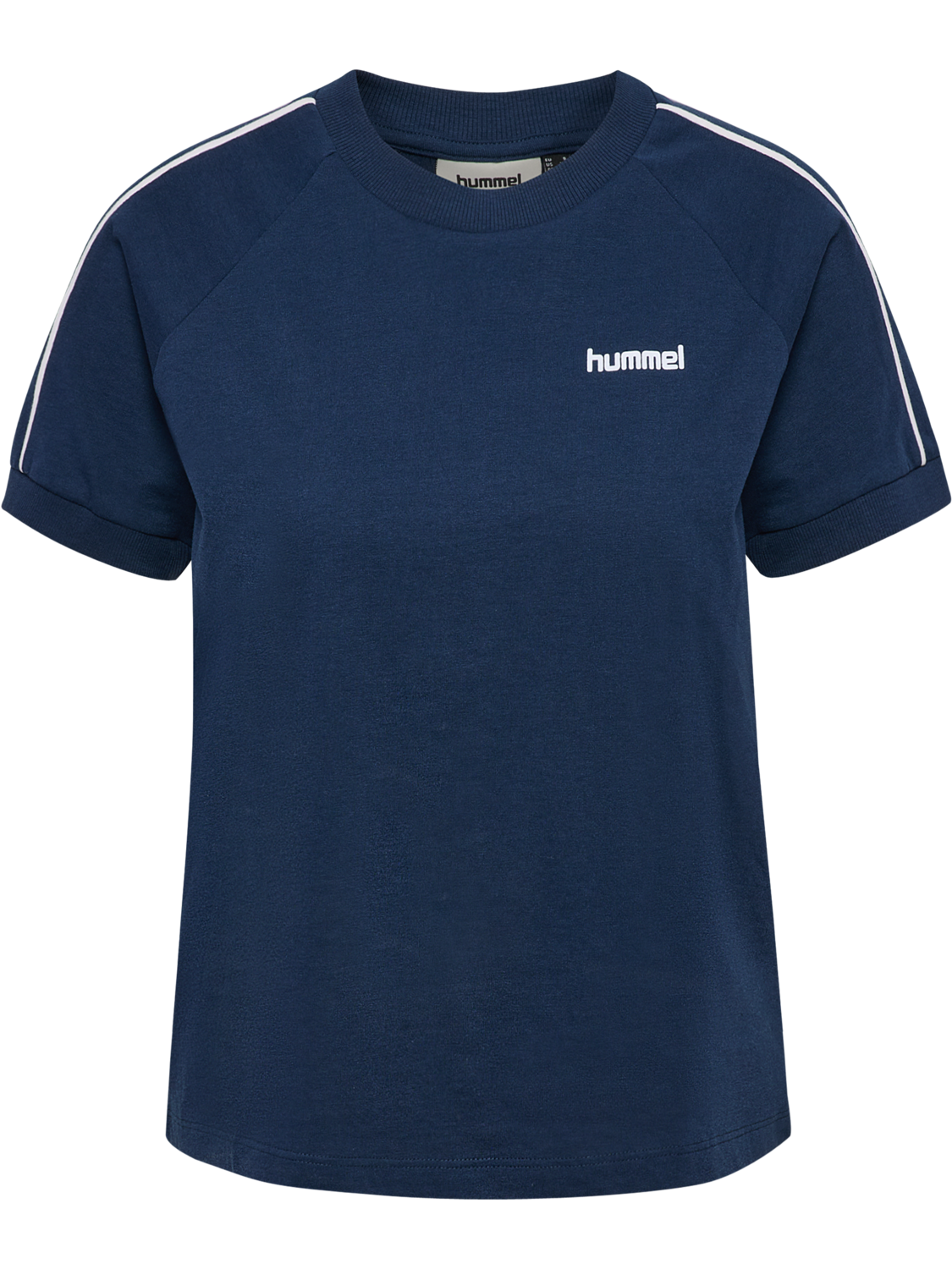 hmlPULSE PIPING W T-SHIRT S/S, DRESS BLUES, packshot