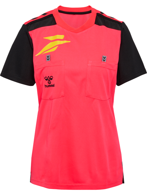FFHB NEW REFEREE JERSEY S/S WO, DIVA PINK WO SPONSOR FFHB NEW REFEREE JERSEY S/S WO, DIVA PINK WO SPONSOR, packshot
