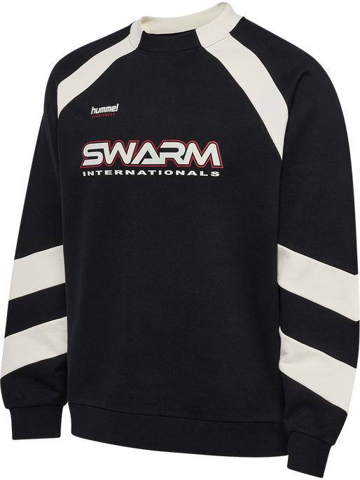 hmlOVERSIZED CREW SPORTSWEAR SWARM, BLACK, packshot