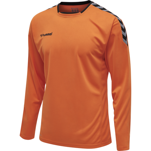 hmlAUTHENTIC POLY JERSEY L/S, TANGERINE, packshot