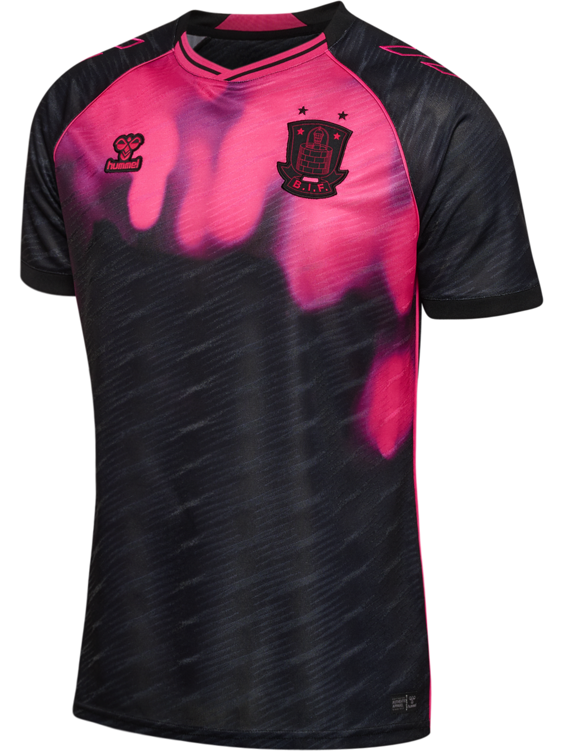 BIF 25/26 WOMEN AWAY JERSEY S/S, JET BLACK/BEETROOT, packshot