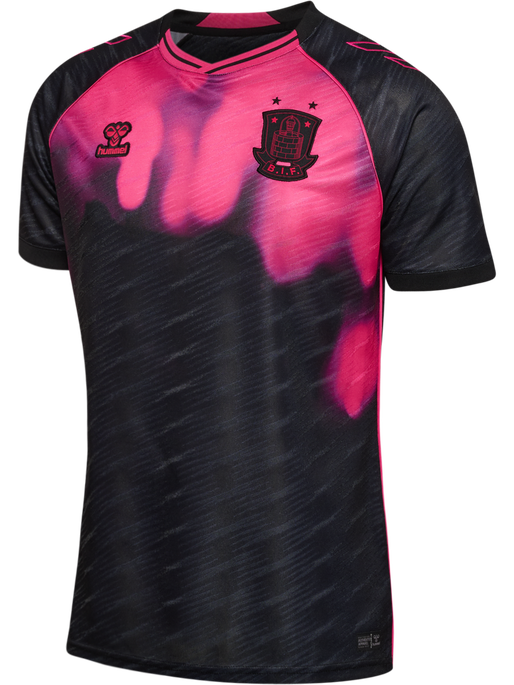 BIF 25/26 WOMEN AWAY JERSEY S/S, JET BLACK/BEETROOT, packshot