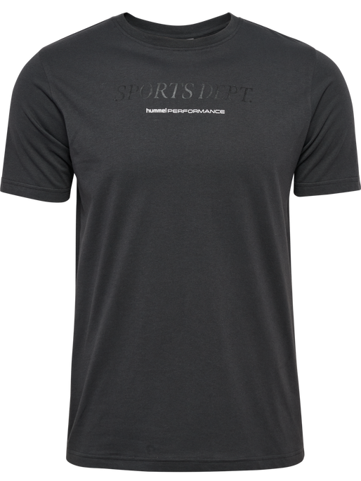 hmlPULSE GRAPHIC T-SHIRT S/S, ASPHALT, packshot