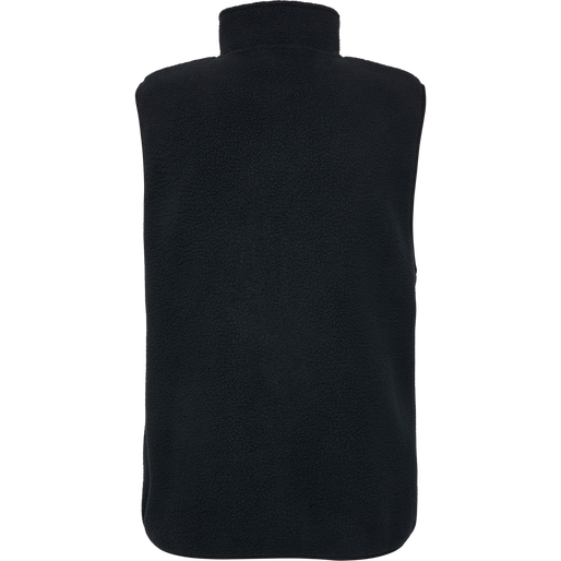 hmlLGC OLIVER FLEECE WAISTCOAT, BLACK, packshot