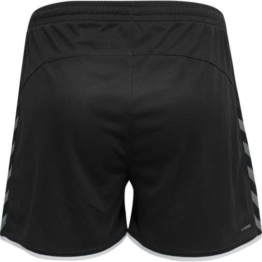 hmlAUTHENTIC POLY SHORTS WOMAN, BLACK/WHITE, packshot