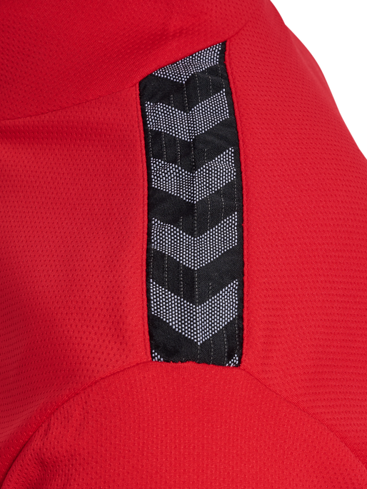 hmlAUTHENTIC HALF ZIP SWEAT, TRUE RED, packshot