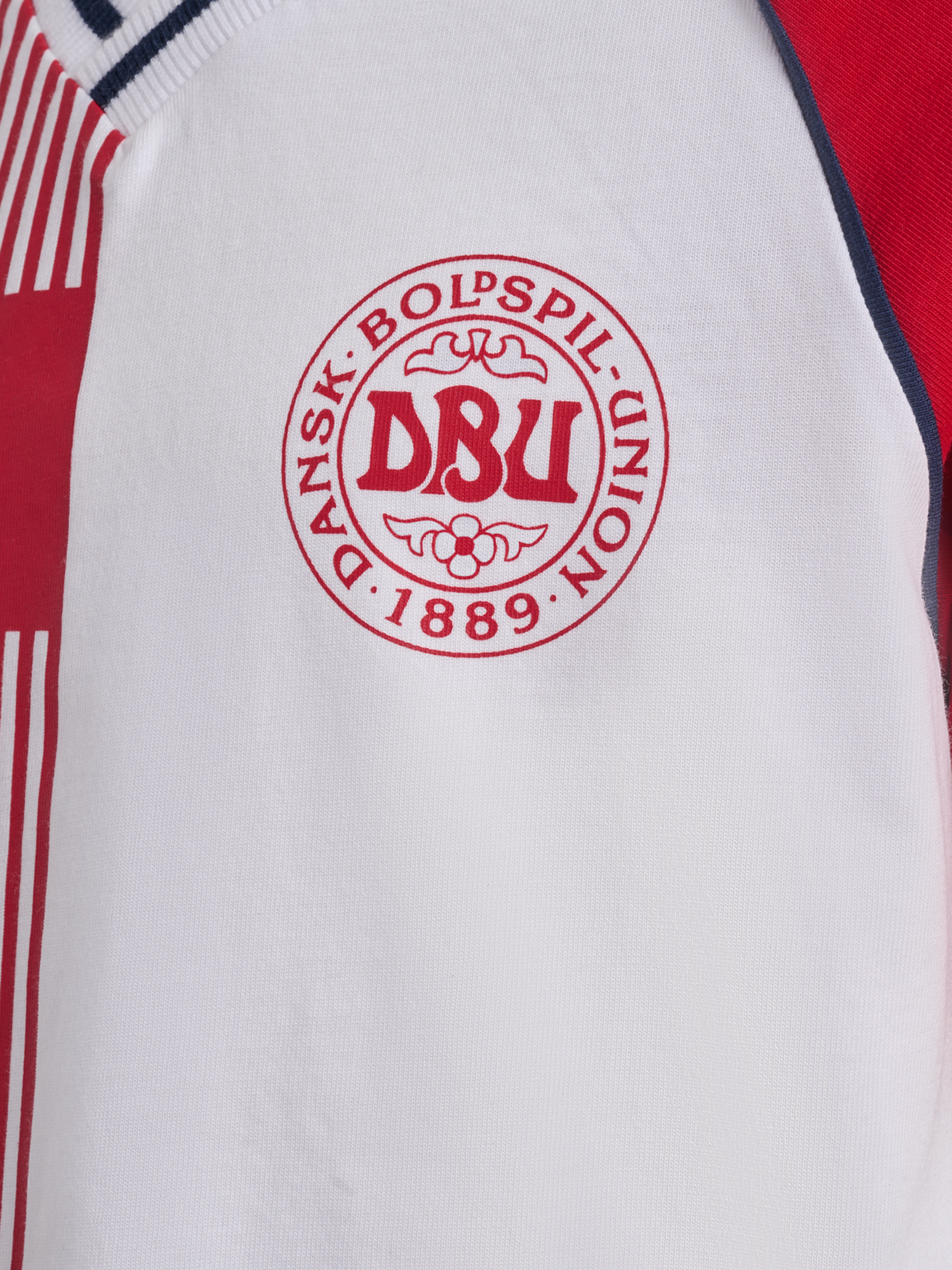 hmlJR REG DBU STRIPY T-SHIRT S/S, TANGO RED, packshot
