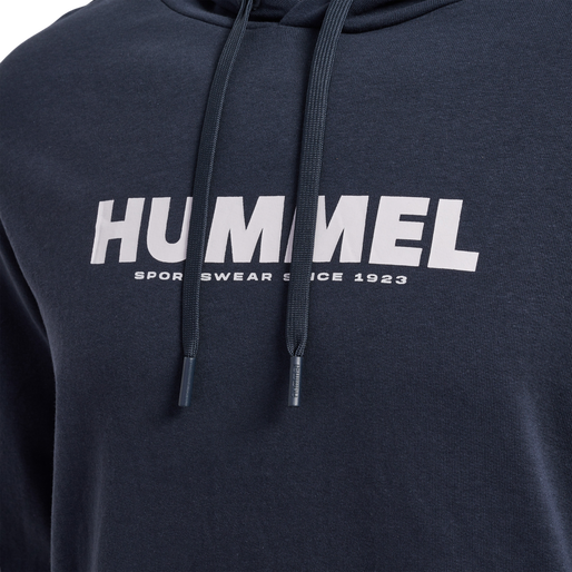 hmlLEGACY LOGO HOODIE, BLUE NIGHTS hmlLEGACY LOGO HOODIE, BLUE NIGHTS, packshot