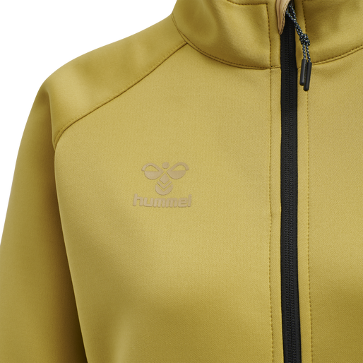 hmlCIMA XK ZIP JACKET WOMAN, ANTIQUE GOLD hmlCIMA XK ZIP JACKET WOMAN, ANTIQUE GOLD, packshot