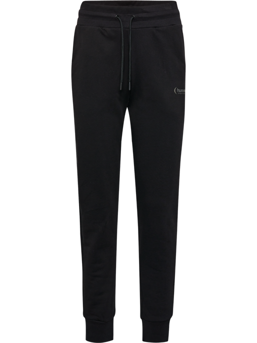hmlPAOLA REGULAR PANTS, BLACK, packshot