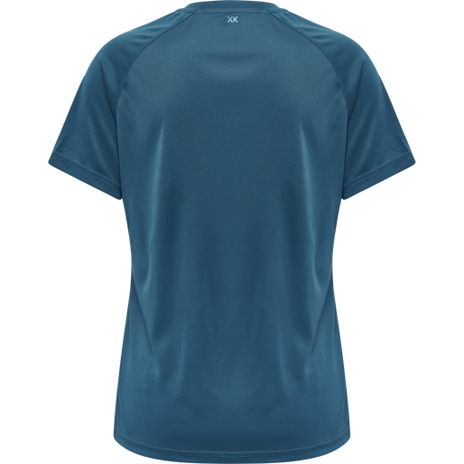 hmlCORE XK CORE POLY TEE  S/S WOMAN, BLUE CORAL hmlCORE XK CORE POLY TEE  S/S WOMAN, BLUE CORAL, packshot