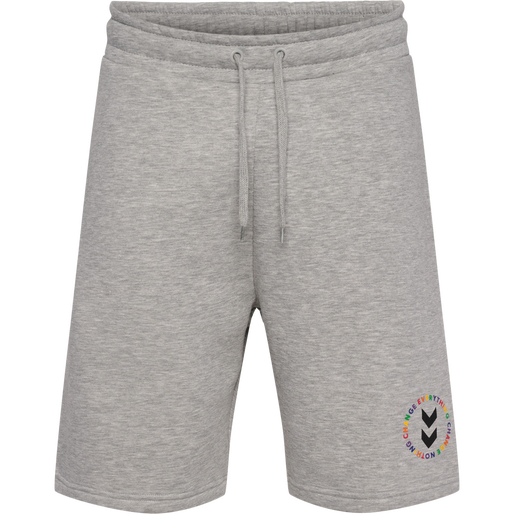 hmlEVERYTHING NOTHING SWEAT SHORTS, GREY MELANGE, packshot