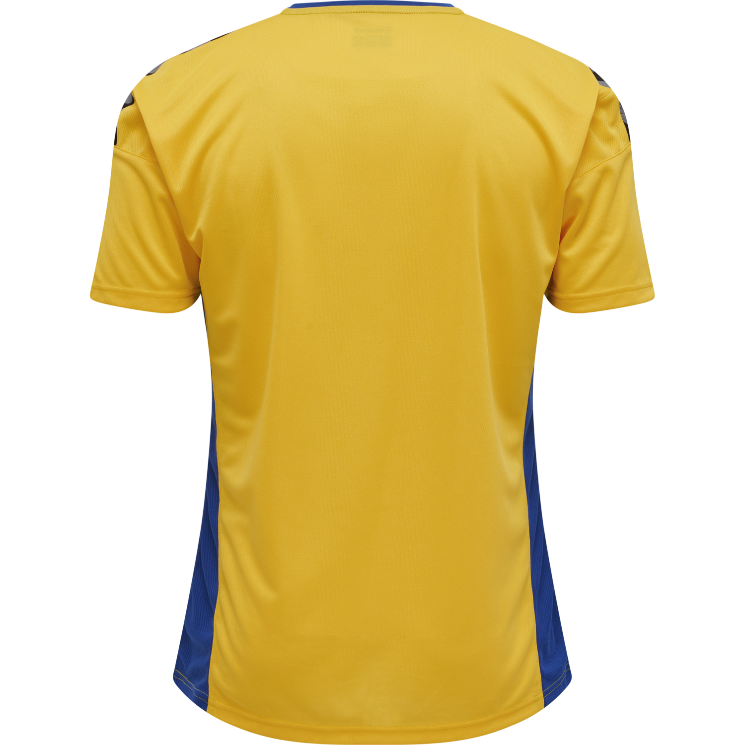 hmlAUTHENTIC POLY JERSEY S/S, SPORTS YELLOW/TRUE BLUE, packshot