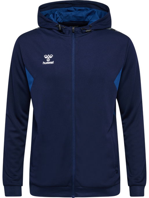 hmlAUTHENTIC PL ZIP HOODIE, MARINE, packshot
