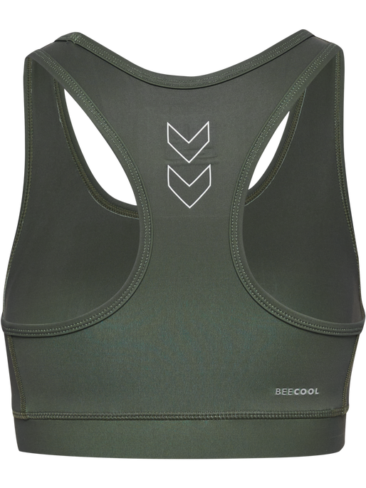 hmlTE FUNDAMENTAL SPORTS BRA, CLIMBING IVY, packshot