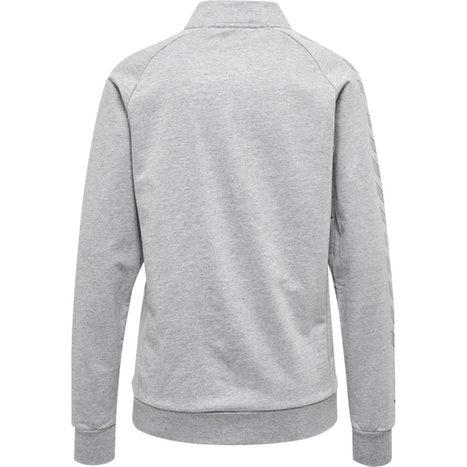 hmlMOVE GRID COTTON ZIP JACKET WOMA, GREY MELANGE, packshot
