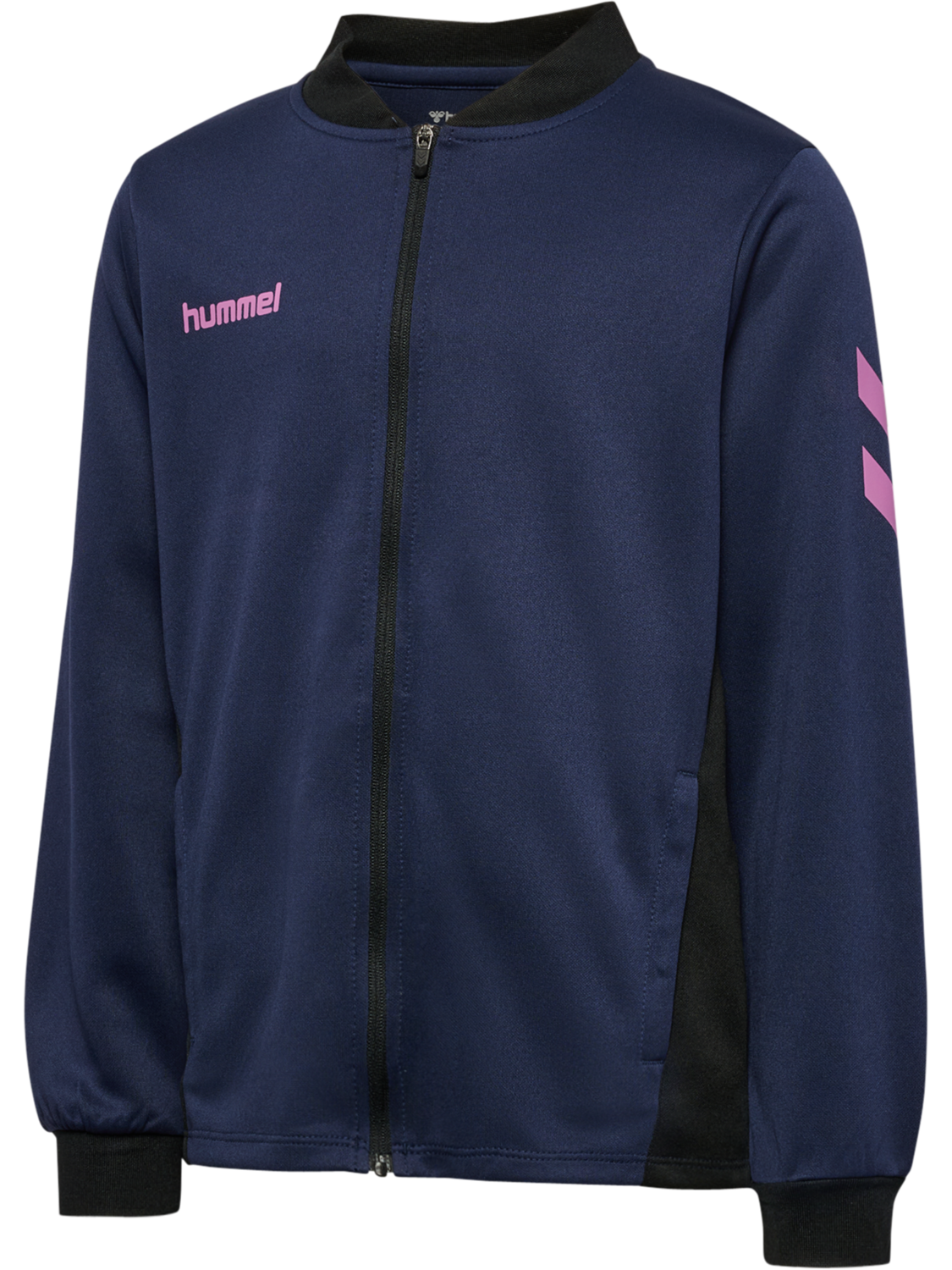 hmlBLAZE CLUB 26 ZIP JACKET KIDS, MARINE/PINK, packshot