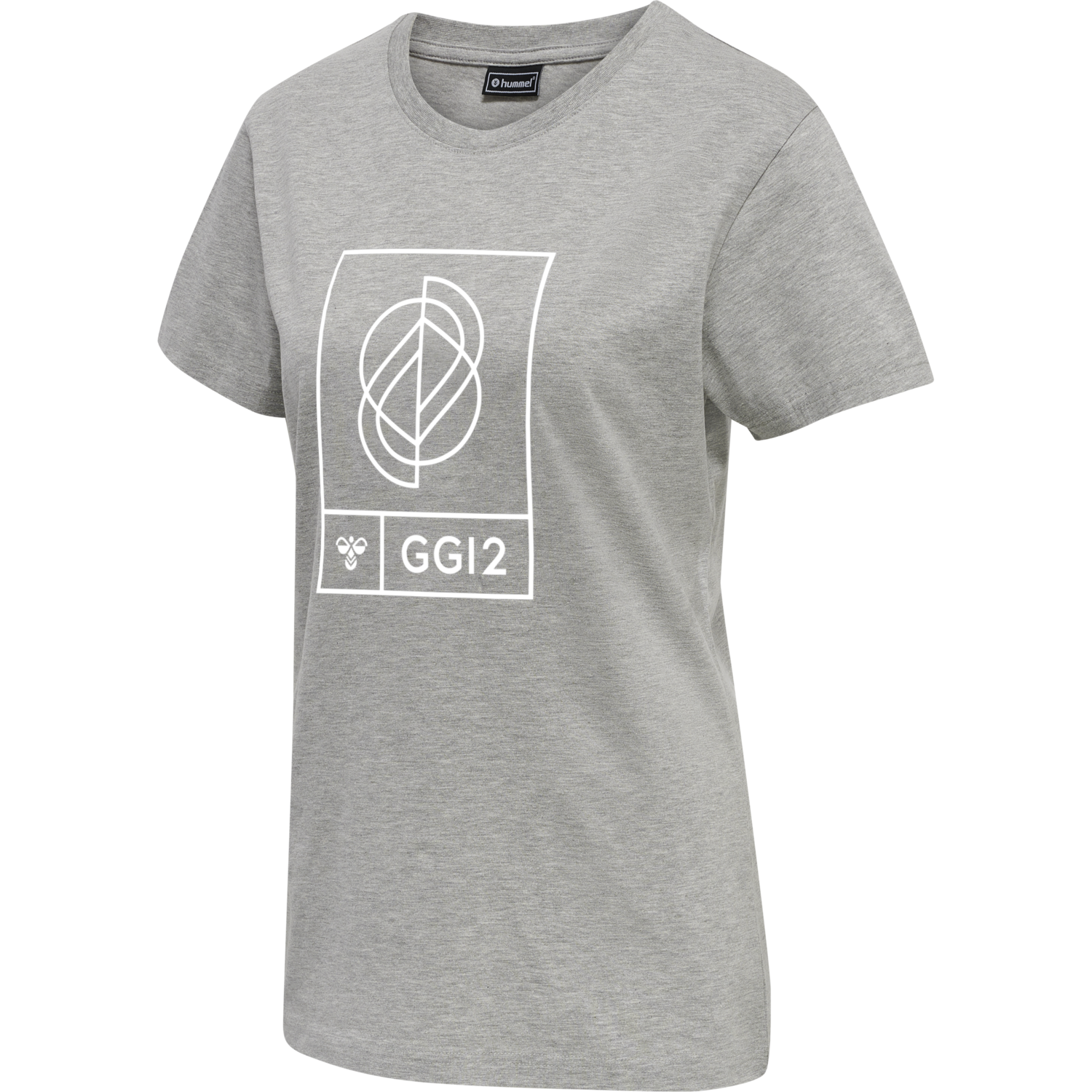 hmlGG12 T-SHIRT S/S WOMAN, GREY MELANGE, packshot