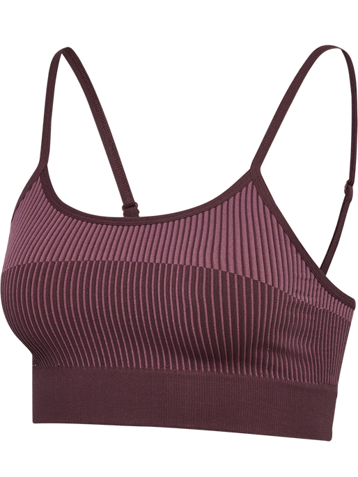 hmlYOGA SEAMLESS LOW SUPPORT BRA, FUDGE, packshot
