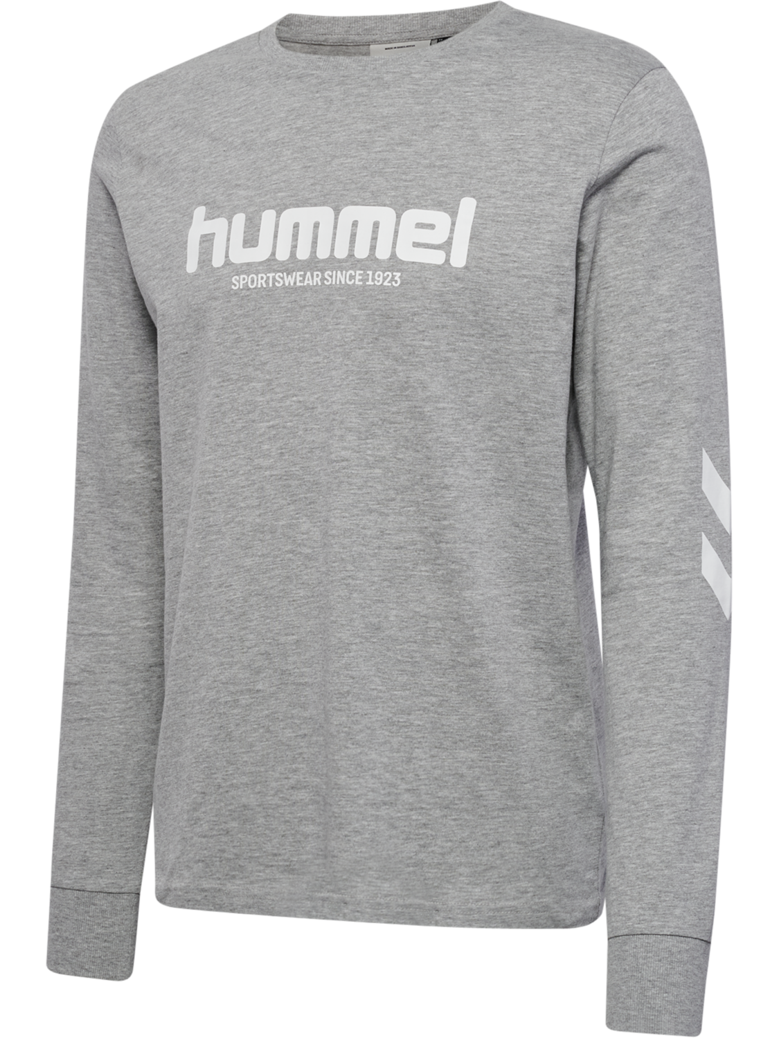 hmlLEGACY 2.0 T-SHIRT L/S, GREY MELANGE, packshot