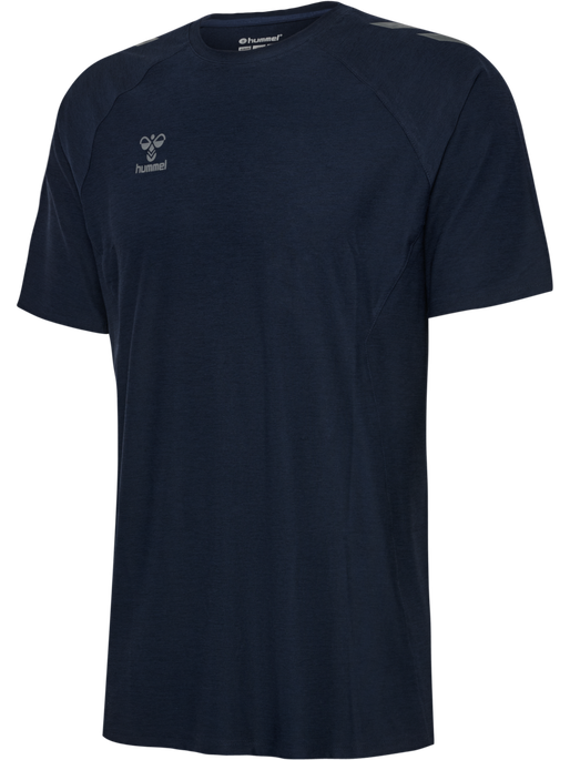 hmlCIMA 2.0 JERSEY S/S, MARINE MELANGE, packshot