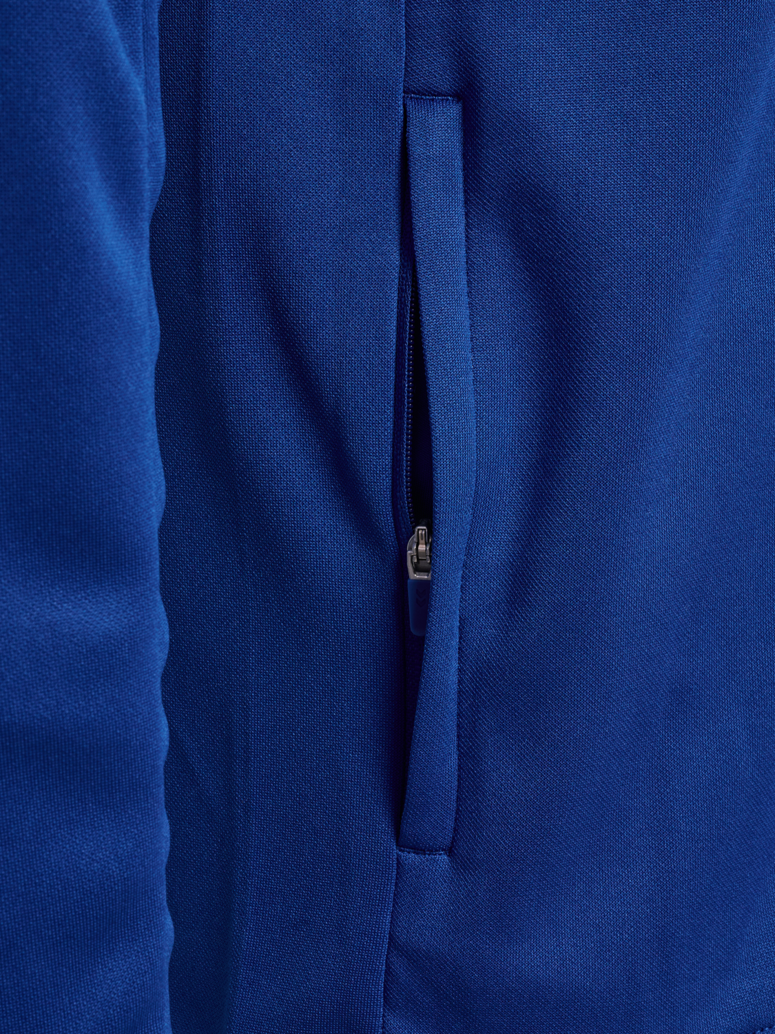 hmlCORE 2.0 ZIP HOODIE, TRUE BLUE/WHITE, packshot