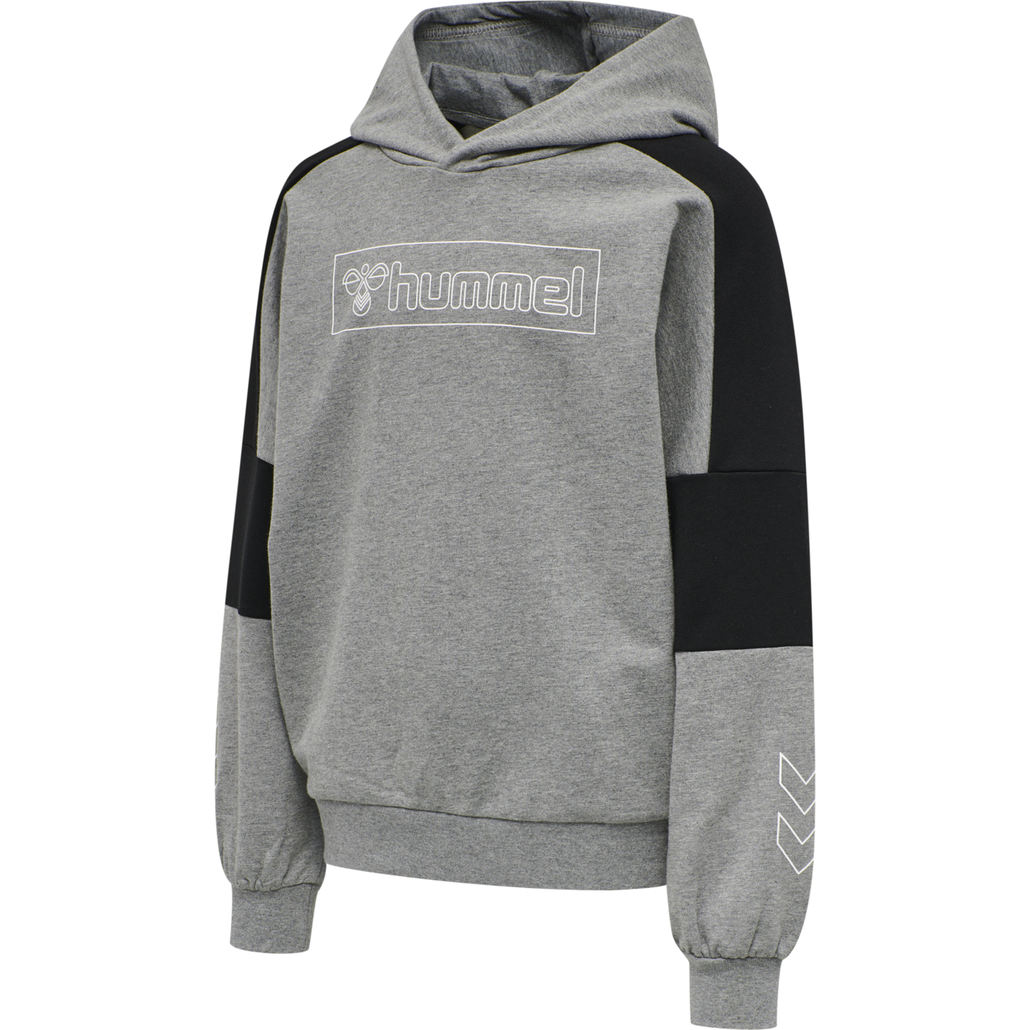 hmlBOXLINE HOODIE, MEDIUM MELANGE, packshot