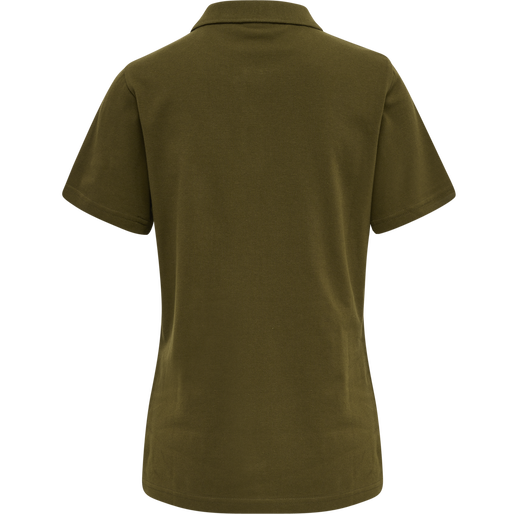 hmlRED CLASSIC POLO WOMAN, DARK OLIVE hmlRED CLASSIC POLO WOMAN, DARK OLIVE, packshot