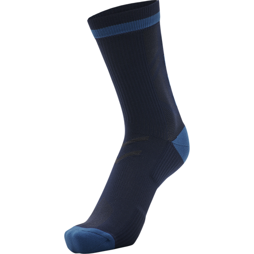 ELITE INDOOR SOCK LOW PA, DARK SAPPHIRE/BLUE CORAL, packshot