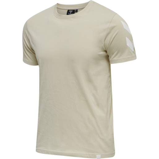 hmlLEGACY CHEVRON T-SHIRT, PUMICE STONE hmlLEGACY CHEVRON T-SHIRT, PUMICE STONE, packshot