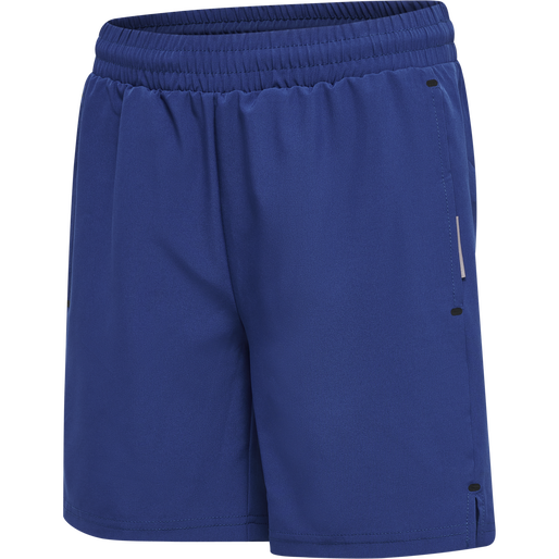 hmlMOVE GRID WOVEN SHORTS KIDS, SODALITE BLUE, packshot