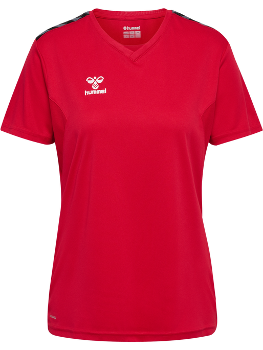 hmlAUTHENTIC PL JERSEY S/S WOMAN, TRUE RED hmlAUTHENTIC PL JERSEY S/S WOMAN, TRUE RED, packshot