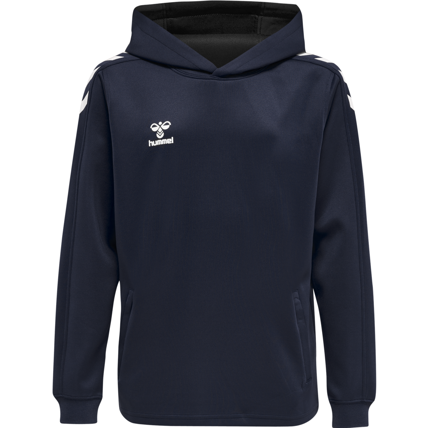 hmlCORE XK POLY KIDS SWEAT HOODIE, MARINE, packshot