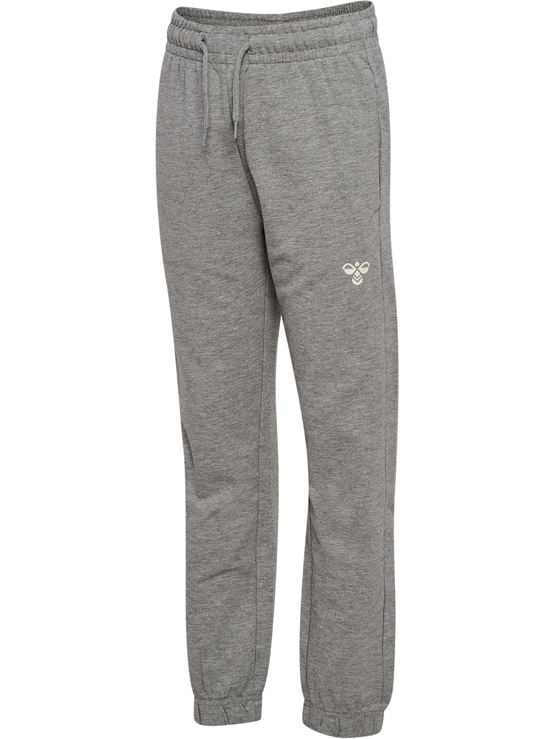hmlJR REG TUKAS PANTS, GREY MELANGE, packshot