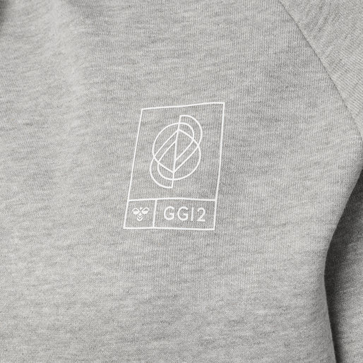 hmlGG12 SWEAT HOODIE WOMAN, GREY MELANGE hmlGG12 SWEAT HOODIE WOMAN, GREY MELANGE, packshot
