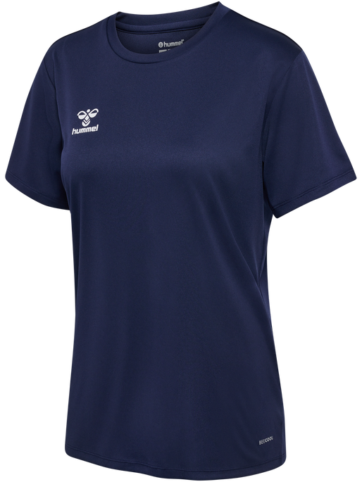 hmlESSENTIAL JERSEY S/S WOMAN, MARINE, packshot