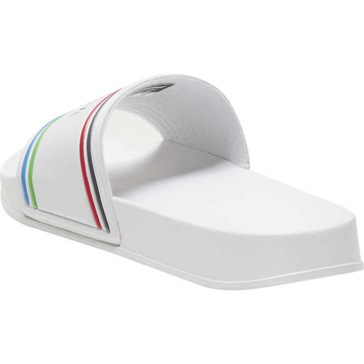 POOL SLIDE RETRO, WHITE/MULTICOLOR, packshot