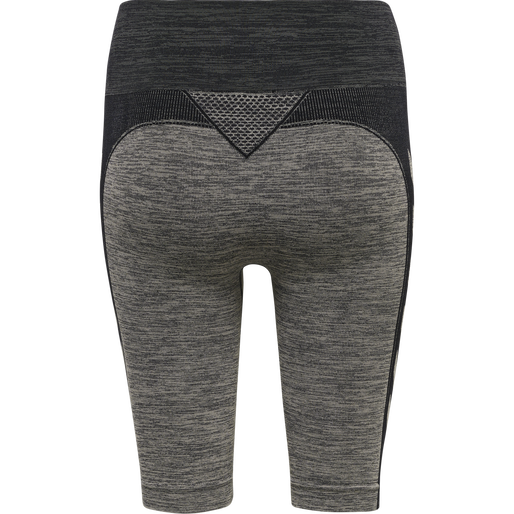 hmlCLEA SEAMLESS CYCLING SHORTS, CHATEAU GRAY/BLACK MELANGE, packshot