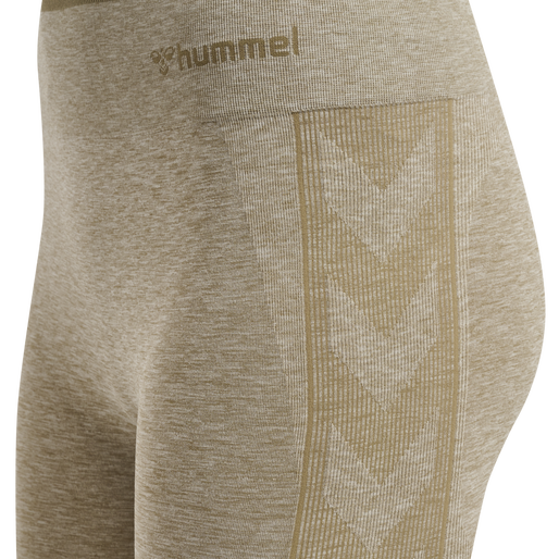 hmlMT UNA SEAMLESS MID WAIST TIGHTS, VETIVER MELANGE, packshot