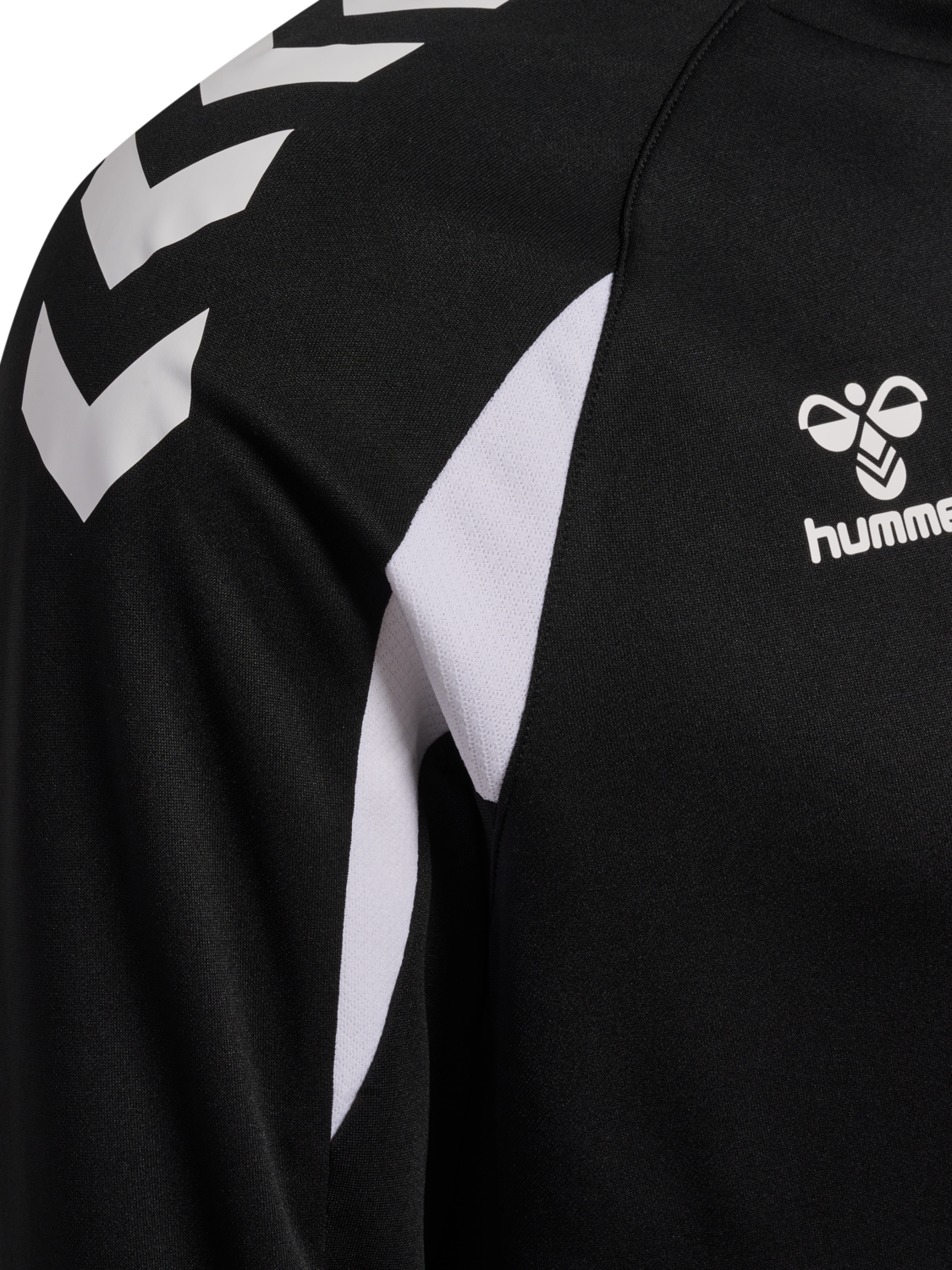 hmlCORE 2.0 CREW NECK, BLACK/WHITE, packshot