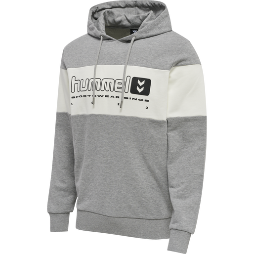 hmlLGC MUSA HOODIE, GREY MELANGE, packshot