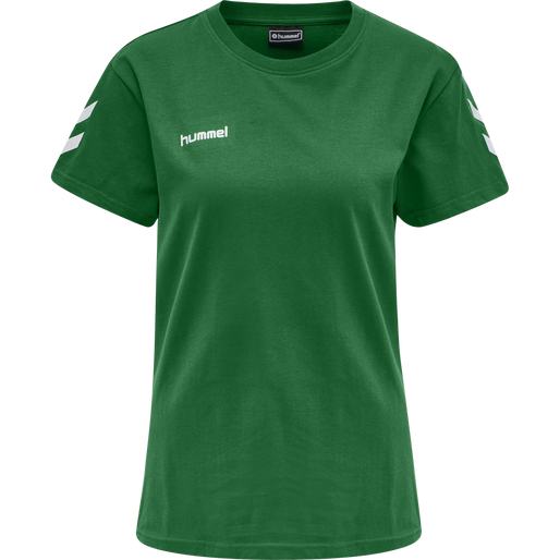 HMLGO COTTON T-SHIRT WOMAN S/S, JELLY BEAN HMLGO COTTON T-SHIRT WOMAN S/S, JELLY BEAN, packshot